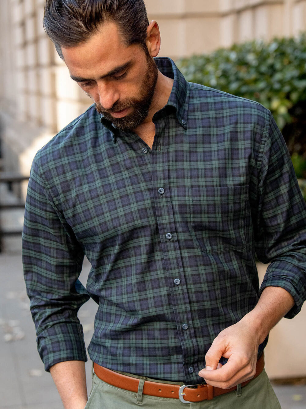 Soft Ivy Button Down